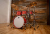 BRITISH DRUM COMPANY LEGEND SERIES 5 PIECE SHELL PACK, BIRCH SHELLS, BUCKINGHAM SCARLETT, SPECIAL CONFIGURATION
