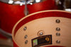 BRITISH DRUM COMPANY LEGEND SERIES 5 PIECE SHELL PACK, BIRCH SHELLS, BUCKINGHAM SCARLETT, SPECIAL CONFIGURATION