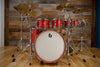 BRITISH DRUM COMPANY LEGEND SERIES 6 PIECE DRUM KIT, BUCKINGHAM SCARLETT - THE DRUMMERS REVIEW KIT! WATCH THE VIDEO