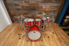 BRITISH DRUM COMPANY LEGEND SERIES 6 PIECE DRUM KIT, BUCKINGHAM SCARLETT - THE DRUMMERS REVIEW KIT! WATCH THE VIDEO