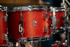 BRITISH DRUM COMPANY LEGEND SERIES 9 PIECE SHELL PACK, BIRCH SHELLS, BUCKINGHAM SCARLETT - SPECIAL CONFIGURATION