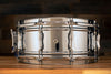 BRITISH DRUM COMPANY 14 X 6 BLUEBIRD DOUBLE BEADED CHROME OVER BRASS SNARE DRUM