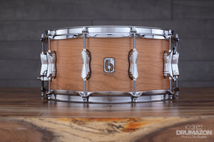 BRITISH DRUM COMPANY 14 X 6.5 BIG SOFTY CHERRY/ BALSA SNARE DRUM