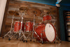 BRITISH DRUM COMPANY LEGEND SERIES 4 PIECE SHELL PACK, BUCKINGHAM SCARLETT - SPECIAL CONFIGURATION