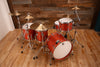 BRITISH DRUM COMPANY LEGEND SERIES 4 PIECE SHELL PACK, BUCKINGHAM SCARLETT - SPECIAL CONFIGURATION