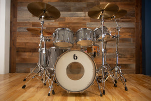 BRITISH DRUM COMPANY LEGEND SERIES 6 PIECE SHELL PACK, BIRCH SHELLS, CARNABY SLATE (VIDEO DEMO SET SPECIAL DEAL)