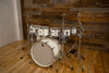 BRITISH DRUM COMPANY LEGEND SERIES 8 PIECE SHELL PACK, BIRCH SHELLS, PICCADILLY WHITE - SPECIAL CONFIGURATION