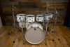 BRITISH DRUM COMPANY LEGEND SERIES 8 PIECE SHELL PACK, BIRCH SHELLS, PICCADILLY WHITE - SPECIAL CONFIGURATION