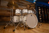 BRITISH DRUM COMPANY LEGEND SERIES 8 PIECE SHELL PACK, BIRCH SHELLS, PICCADILLY WHITE - SPECIAL CONFIGURATION