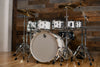 BRITISH DRUM COMPANY LEGEND SERIES 8 PIECE SHELL PACK, BIRCH SHELLS, PICCADILLY WHITE - SPECIAL CONFIGURATION