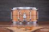 CRAVIOTTO 13 X 7 CUSTOM SHOP BEECH SNARE DRUM WITH WALNUT INLAY (PRE-LOVED)