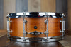 CRAVIOTTO CUSTOM SHOP 14 X 5.5 SOLID SHELL MAHOGANY SNARE DRUM, SIGNED BY JOHNNY CRAVIOTTO 2009 (PRE-LOVED)