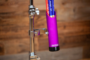 DANMAR WICKED STICK HOLDER, PURPLE, HOLDS UP TO 4 PAIRS OF DRUM STICKS