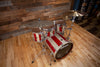 DDRUM DIOS AFRICAN BUBINGA DRUM KIT RED/SILVER SPARKLE STRIPE (PRE-LOVED)