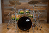 DS REBEL CUSTOM SHOP BIRCH / MAHOGANY 5 PIECE DRUM KIT, EXOTIC MAPA BURL GREEN TO NATURAL FADE LACQUER (THE RHYTHM REVIEW KIT)