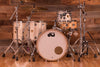 DW CLASSICS SERIES 4 PIECE DRUM KIT, VINTAGE WHITE MARINE PEARL, (PRE-LOVED)