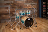 DW (DRUM WORKSHOP) COLLECTORS SERIES II, 4 PIECE DRUM KIT, REGAL BLUE TO NATURAL SATIN FADE SPECIALITY, (PRE-LOVED)