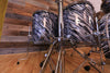 DW (DRUM WORKSHOP) COLLECTORS SERIES 4 PIECE DRUM KIT, TWISTED BLACK OYSTER (PRE-LOVED)