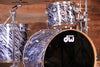 DW (DRUM WORKSHOP) COLLECTORS SERIES 4 PIECE DRUM KIT, TWISTED BLACK OYSTER (PRE-LOVED)