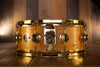 DW CRAVIOTTO 14 X 5.5 SOLID MAPLE SNARE DRUM, NATURAL SATIN, GOLD HARDWARE (PRE-LOVED)
