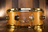DW CRAVIOTTO 14 X 5.5 SOLID MAPLE SNARE DRUM, NATURAL SATIN, GOLD HARDWARE (PRE-LOVED)