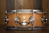 DW 14 X 5.5 COLLECTORS SPECIALITY SOLID SHELL MAPLE SNARE DRUM, NATURAL SATIN OIL, SATIN HARDWARE (PRE-LOVED)