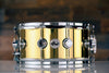 DW 14 X 6.5 COLLECTORS BELL BRASS SNARE DRUM, CHROME HARDWARE (PRE-LOVED)