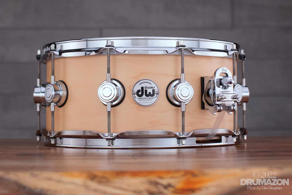 DW 14 X 6.5 COLLECTORS SERIES MAPLE STANDARD SNARE DRUM, NATURAL