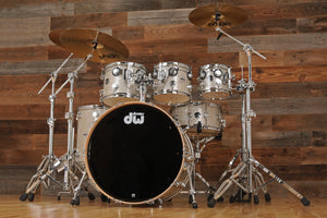 DW (DRUM WORKSHOP) COLLECTORS SERIES SANTA MONICA 6 PIECE DRUM KIT, BROKEN GLASS (PRE-LOVED)