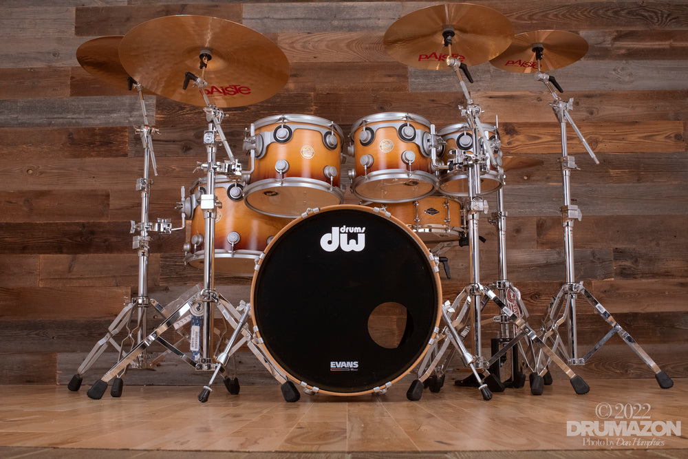 DW Drum Workshop 13” 16” 18” 22” Collectors Series Stainless Steel Drum set