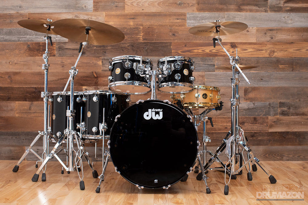 dw drum set double bass