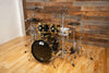 DW (DRUM WORKSHOP) COLLECTORS SERIES, 5 PIECE DRUM KIT, BLACK MIRRA SPECIALITY LACQUER, 24K GOLD FITTINGS (PRE-LOVED)