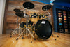 DW (DRUM WORKSHOP) COLLECTORS SERIES, 5 PIECE DRUM KIT, BLACK MIRRA SPECIALITY LACQUER, 24K GOLD FITTINGS (PRE-LOVED)