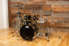 DW (DRUM WORKSHOP) COLLECTORS SERIES, 5 PIECE DRUM KIT, BLACK MIRRA SPECIALITY LACQUER, 24K GOLD FITTINGS (PRE-LOVED)