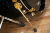 DW (DRUM WORKSHOP) COLLECTORS SERIES, 5 PIECE DRUM KIT, BLACK MIRRA SPECIALITY LACQUER, 24K GOLD FITTINGS (PRE-LOVED)