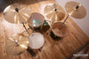 DW (DRUM WORKSHOP) COLLECTORS SERIES II, 3 PIECE DRUM KIT, EMERALD ONYX, GOLD FITTINGS, (PRE-LOVED)