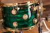 DW (DRUM WORKSHOP) COLLECTORS SERIES II, 3 PIECE DRUM KIT, EMERALD ONYX, GOLD FITTINGS, (PRE-LOVED)