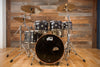 DW COLLECTORS SERIES MAPLE / MAHOGANY HYBRID 6 PIECE DRUM KIT, BLACK ICE FINISH PLY (PRE-LOVED)