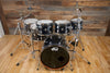 DW COLLECTORS SERIES MAPLE / MAHOGANY HYBRID 6 PIECE DRUM KIT, BLACK ICE FINISH PLY (PRE-LOVED)