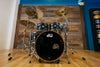 DW COLLECTORS SERIES MAPLE / MAHOGANY HYBRID 6 PIECE DRUM KIT, BLACK ICE FINISH PLY (PRE-LOVED)