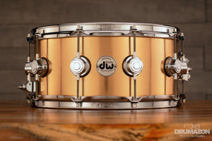 DW (DRUM WORKSHOP) 14 X 6.5 COLLECTORS KNURLED BELL BRONZE SNARE DRUM (PRE-LOVED)