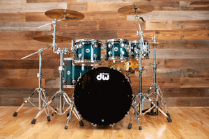 DW (DRUM WORKSHOP) COLLECTORS BIRCH 5 PIECE DRUM KIT, REGAL BLUE TO BLACK BURST (B-STOCK)