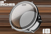 EVANS EC2S CLEAR TOM BATTER DRUM HEAD (SIZES 6" TO 18")