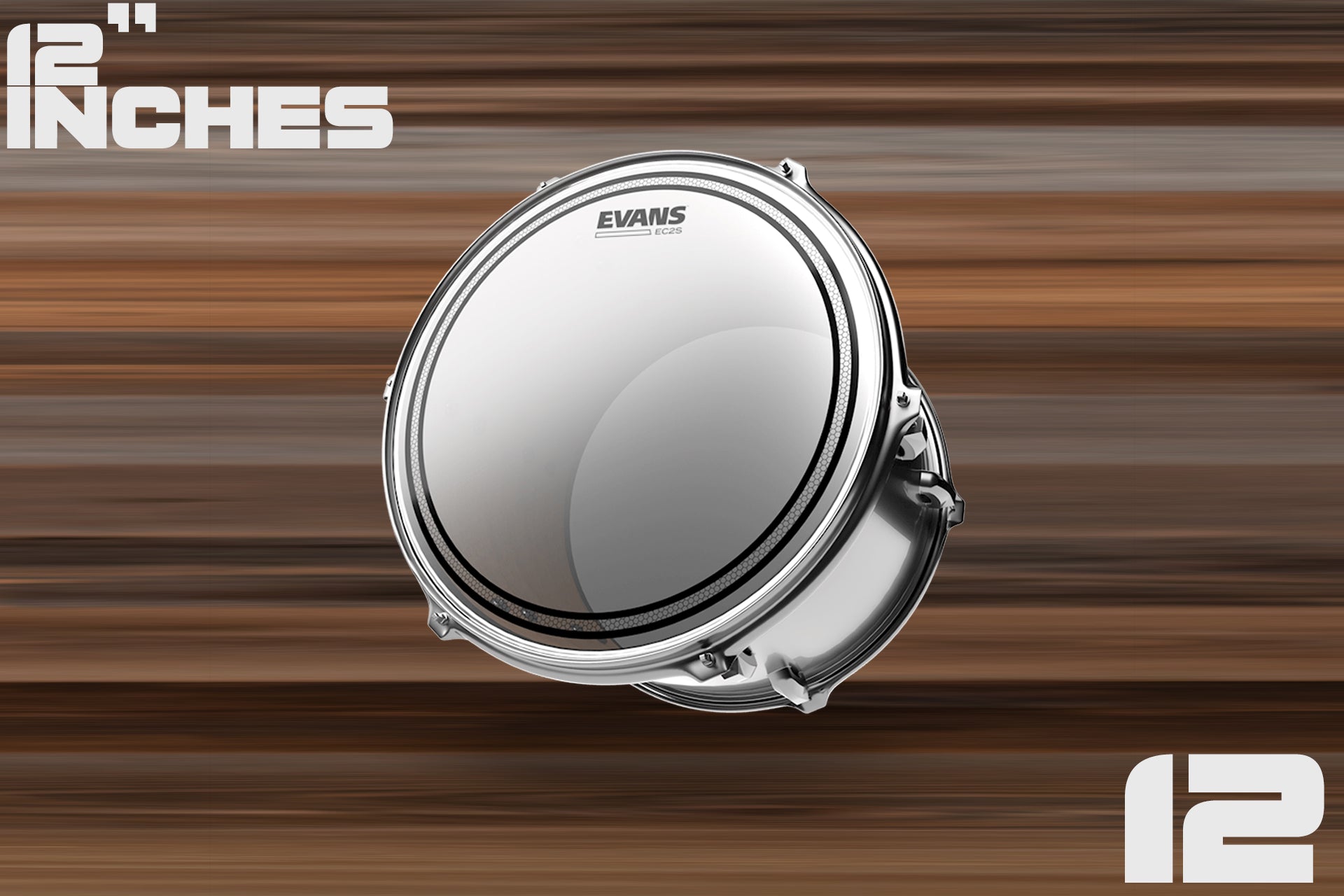 EVANS EC2 FROSTED TOM FUSION DRUM HEAD PACK 10 12 14 Drumazon