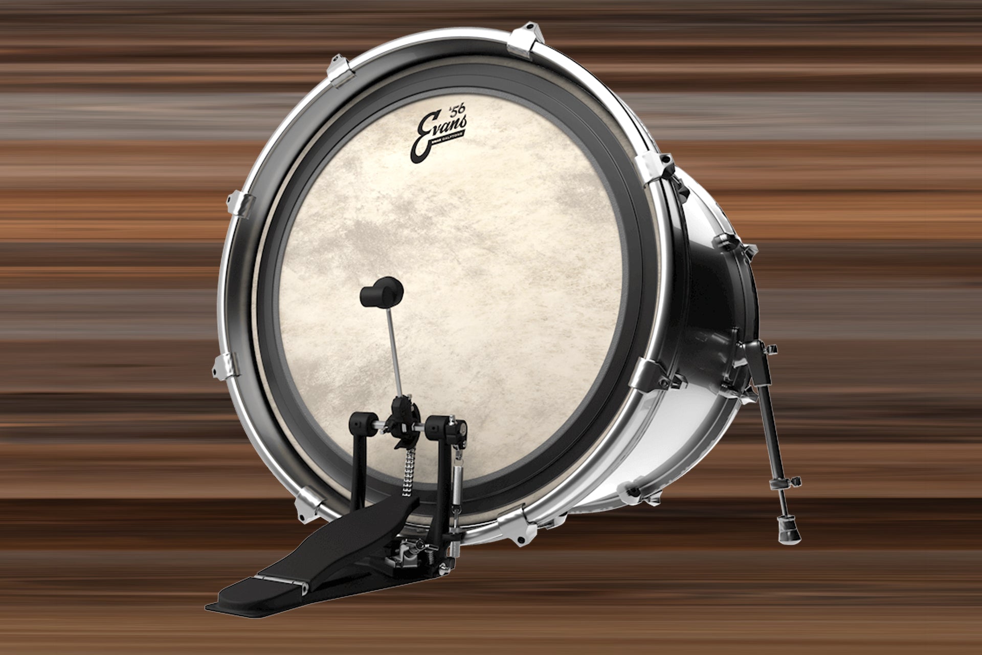 EVANS EMAD CALFTONE BASS DRUM BATTER DRUM HEAD SIZES 16 TO 26 Drumazon