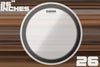 EVANS EMAD HEAVYWEIGHT CLEAR BASS BATTER DRUM HEAD (SIZES 18" TO 26")