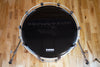 EVANS EQ1 BLACK BASS DRUM RESONANT HEAD WITH DRY VENTS (SIZES 20" TO 22")
