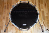 EVANS EQ1 BLACK BASS DRUM RESONANT HEAD WITH DRY VENTS (SIZES 20" TO 22")