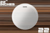 EVANS EQ3 FROSTED BASS BATTER DRUM HEAD (SIZES 18" TO 26")