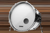 EVANS EQ3 SMOOTH WHITE BASS DRUM RESO HEAD WITH PORT (SIZES 18" TO 26")